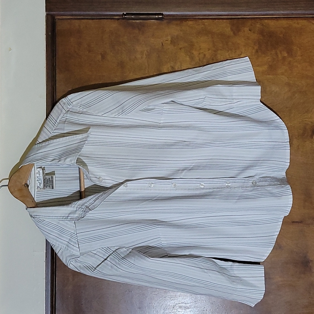 Fred David Stretch Blouse 3/4 Sleeves Size Large